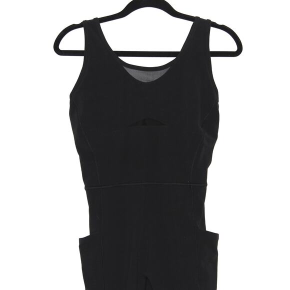 Athleta Salutation Mesh 7/8 Bodysuit Black Size Large - Picture 6 of 12